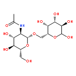 β-GlcpNAc-(1->6)-Gal