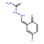 2-[(E)-(3-chloro-6-oxocyclohexa-2,4-dien-1-ylidene)methyl]hydrazinecarbothioamide