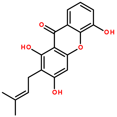 9H-Xanthen-9-one, 1,3,5-trihydroxy-2-(3-methyl-2-butenyl)-