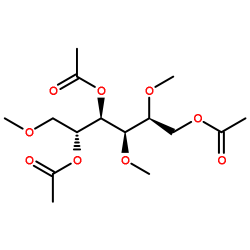 D-Glucitol, 2,3,6-tri-O-methyl-, triacetate