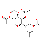 D-Glucitol, 3-O-methyl-, pentaacetate