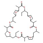 (1R,2R,5R,7R,10S,11S,14S,16S,19R,20R,23R,25R,28S,29S,32S,34S)-5,23-diethyl-2,11,14,20,29,32-hexamethyl-4,13,22,31,37,38,39,40-octaoxapentacyclo[32.2.1.1~7,10~.1~16,19~.1~25,28~]tetracontane-3,12,21,30-tetrone