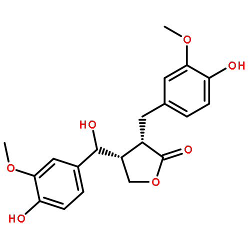 2(3H)-Furanone,dihydro-4-[(S)-hydroxy(4-hydroxy-3-methoxyphenyl)methyl]-3-[(4-hydroxy-3-methoxyphenyl)methyl]-,(3R,4R)-