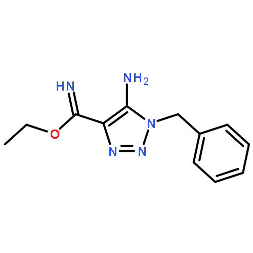 1H-1,2,3-Triazole-4-carboximidicacid, 5-amino-1-(phenylmethyl)-, ethyl ester