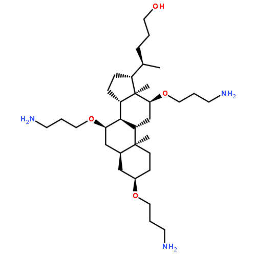 Cholan-24-ol, 3,7,12-tris(3-aminopropoxy)-, (3a,5b,7a,12a)-