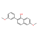 1-Naphthalenol, 6-methoxy-2-(3-methoxyphenyl)-