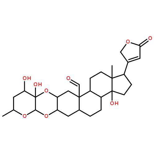 (1R,3aS,3bR,5aS,6aR,7aS,9R,11R,11aS,12aR,13aR,13bS,15aR)-3a,11,11a-trihydroxy-9,15a-dimethyl-1-(5-oxo-2,5-dihydrofuran-3-yl)icosahydro-7aH,13aH-cyclopenta[7,8]phenanthro[2,3-b]pyrano[3,2-e][1,4]dioxine-13a-carbaldehyde