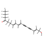 17-Hydroxy-heptadeca-7t,9t,15t-trien-11,13-diin-4-on