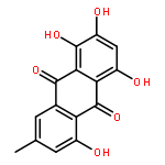 9,10-Anthracenedione,1,2,4,5-tetrahydroxy-7-methyl-