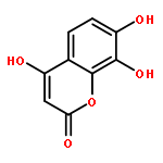 2H-1-Benzopyran-2-one, 4,7,8-trihydroxy-