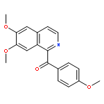 (6,7-dimethoxy-isoquinolin-1-yl)-(4-methoxy-phenyl)-methanone