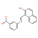 2-Naphthalenol, 1-[[(3-nitrophenyl)imino]methyl]-