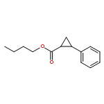 Cyclopropanecarboxylic acid, 2-phenyl-, butyl ester