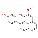 1H-Phenalen-1-one, 9-(4-hydroxyphenyl)-2-methoxy-