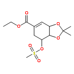 ethyl (3aR,7R,7aR)-2,2-dimethyl-7-[(methylsulfonyl)oxy]-3a,6,7,7a-tetrahydro-1,3-benzodioxole-5-carboxylate