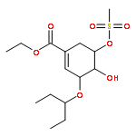 (3R,4R,5R)-3-(1-Ethylpropoxy)-4-hydroxy-5-[(methylsulfonyl)oxy]-1-cyclohexene-1-carboxylic Acid Ethyl Ester