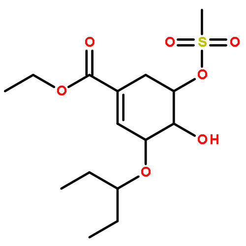 (3R,4R,5R)-3-(1-Ethylpropoxy)-4-hydroxy-5-[(methylsulfonyl)oxy]-1-cyclohexene-1-carboxylic Acid Ethyl Ester