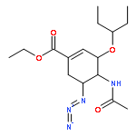 1-Cyclohexene-1-carboxylic acid,
4-(acetylamino)-5-azido-3-(1-ethylpropoxy)-, ethyl ester, (3R,4R,5S)-