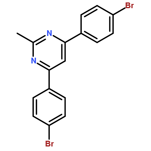 Pyrimidine, 4,6-bis(4-bromophenyl)-2-methyl-