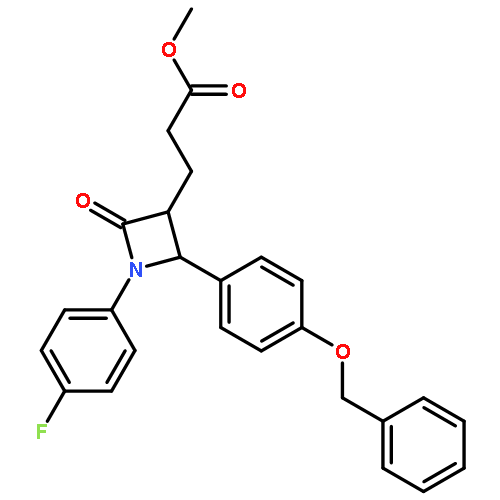 Methyl 3-((2S,3R)-2-(4-(benzyloxy)phenyl)-1-(4-fluorophenyl)-4-oxoazetidin-3-yl)propanoate