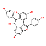 (6S,7S)-1,7-bis(4-hydroxyphenyl)-6,7-dihydro-2-oxadibenzo[cd,h]azulene-4,6,8,10-tetrol