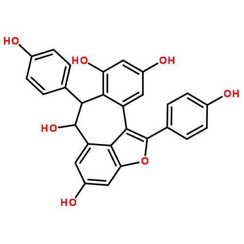 (6S,7S)-1,7-bis(4-hydroxyphenyl)-6,7-dihydro-2-oxadibenzo[cd,h]azulene-4,6,8,10-tetrol