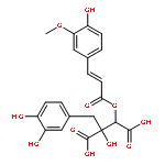 (2R,3S)-2-(3,4-dihydroxybenzyl)-2-hydroxy-3-{[(2E)-3-(4-hydroxy-3-methoxyphenyl)prop-2-enoyl]oxy}butanedioic acid