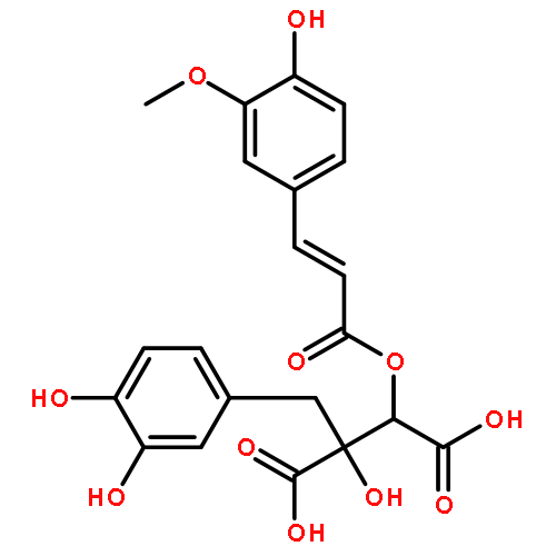 (2R,3S)-2-(3,4-dihydroxybenzyl)-2-hydroxy-3-{[(2E)-3-(4-hydroxy-3-methoxyphenyl)prop-2-enoyl]oxy}butanedioic acid