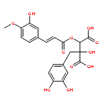 (2R,3S)-2-(3,4-dihydroxybenzyl)-2-hydroxy-3-{[(2E)-3-(3-hydroxy-4-methoxyphenyl)prop-2-enoyl]oxy}butanedioic acid