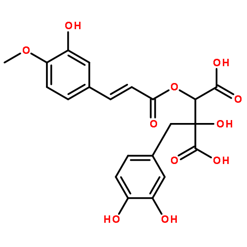 (2R,3S)-2-(3,4-dihydroxybenzyl)-2-hydroxy-3-{[(2E)-3-(3-hydroxy-4-methoxyphenyl)prop-2-enoyl]oxy}butanedioic acid