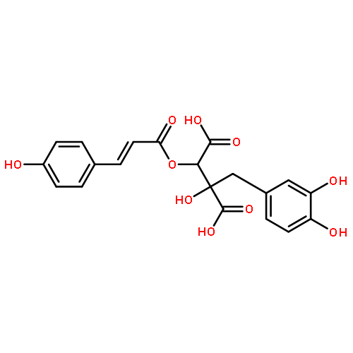 (2R,3S)-2-(3,4-dihydroxybenzyl)-2-hydroxy-3-{[(2E)-3-(4-hydroxyphenyl)prop-2-enoyl]oxy}butanedioic acid