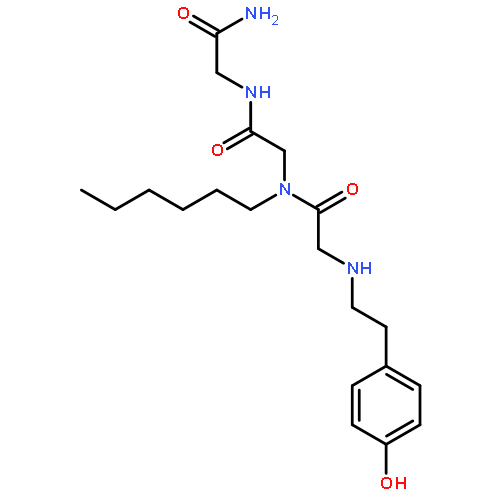 Glycinamide, N-[2-(4-hydroxyphenyl)ethyl]glycyl-N-hexylglycyl-