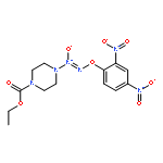 1-Piperazinecarboxylicacid, 4-[2-(2,4-dinitrophenoxy)-1-oxidodiazenyl]-, ethyl ester