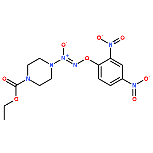 1-Piperazinecarboxylicacid, 4-[2-(2,4-dinitrophenoxy)-1-oxidodiazenyl]-, ethyl ester