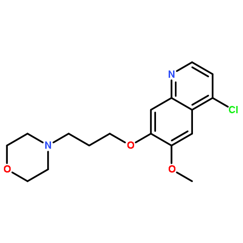 Quinoline, 4-chloro-6-methoxy-7-[3-(4-morpholinyl)propoxy]-