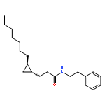 Cyclopropanepropanamide, 2-heptyl-N-(2-phenylethyl)-, (1R,2R)-