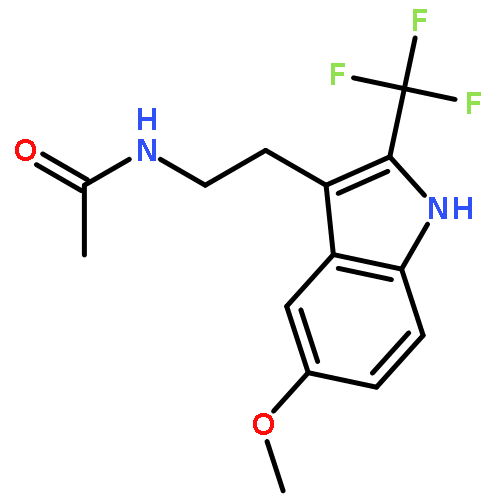 Acetamide, N-[2-[5-methoxy-2-(trifluoromethyl)-1H-indol-3-yl]ethyl]-