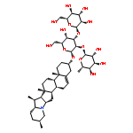 b-D-Galactopyranoside, (3b)-solanid-5-en-3-yl O-6-deoxy-a-L-mannopyranosyl-(1®2)-O-[b-D-glucopyranosyl-(1®3)]-