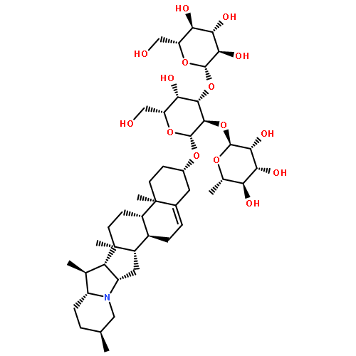 b-D-Galactopyranoside, (3b)-solanid-5-en-3-yl O-6-deoxy-a-L-mannopyranosyl-(1®2)-O-[b-D-glucopyranosyl-(1®3)]-