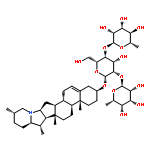 b-D-Glucopyranoside, (3b)-solanid-5-en-3-yl O-6-deoxy-a-L-mannopyranosyl-(1®2)-O-[6-deoxy-a-L-mannopyranosyl-(1®4)]-