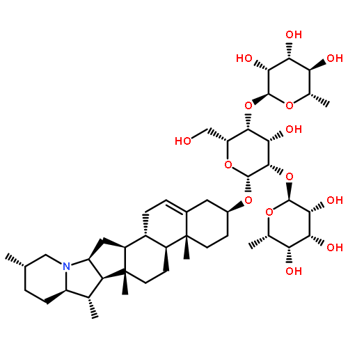 b-D-Glucopyranoside, (3b)-solanid-5-en-3-yl O-6-deoxy-a-L-mannopyranosyl-(1®2)-O-[6-deoxy-a-L-mannopyranosyl-(1®4)]-