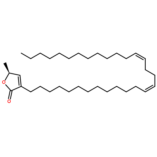 2(5H)-Furanone, 5-methyl-3-(13Z,17Z)-13,17-triacontadienyl-, (5S)-