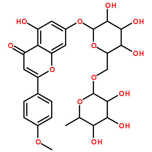 5-hydroxy-2-(4-methoxyphenyl)-7-[3,4,5-trihydroxy-6-[(3,4,5-trihydroxy-6-methyloxan-2-yl)oxymethyl]oxan-2-yl]oxychromen-4-one