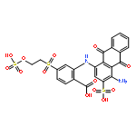 2-[(4-amino-9,10-dioxo-3-sulfo-9,10-dihydroanthracen-1-yl)amino]-4-{[2-(sulfooxy)ethyl]sulfonyl}benzoic acid