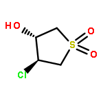 Thiophene-3-ol, 4-chlorotetrahydro-, 1,1-dioxide, trans-