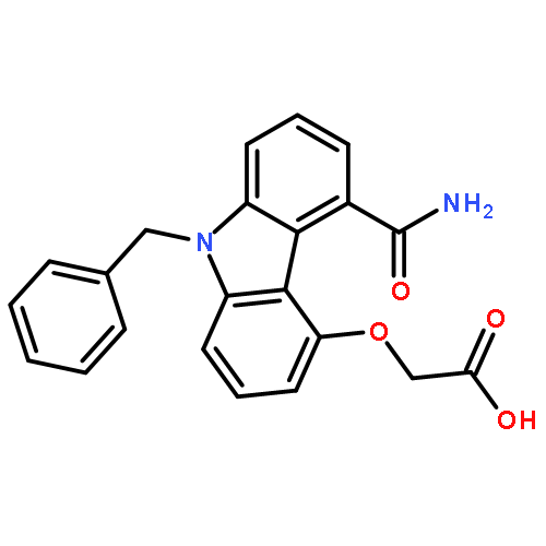 Acetic acid,[[5-(aminocarbonyl)-9-(phenylmethyl)-9H-carbazol-4-yl]oxy]-