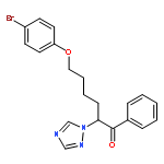 1-Hexanone, 6-(4-bromophenoxy)-1-phenyl-2-(1H-1,2,4-triazol-1-yl)-