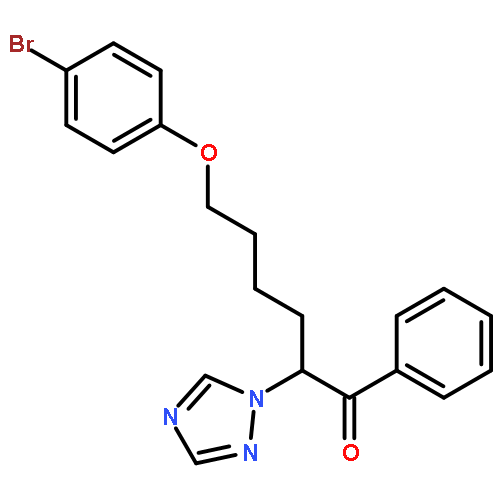 1-Hexanone, 6-(4-bromophenoxy)-1-phenyl-2-(1H-1,2,4-triazol-1-yl)-