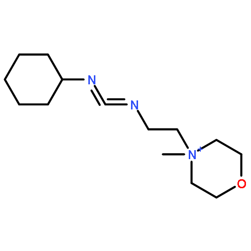 4-(2-{[(cyclohexylimino)methylidene]amino}ethyl)-4-methylmorpholin-4-ium