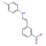 Benzaldehyde, 3-nitro-, (4-methylphenyl)hydrazone